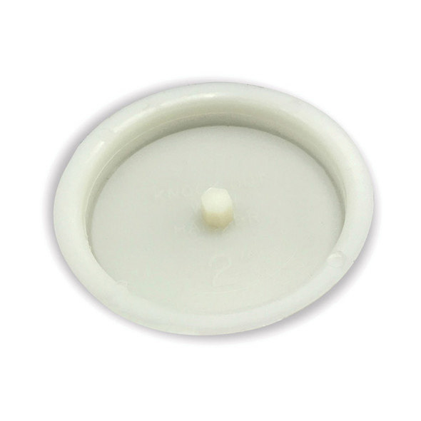 1 1/2″ White PVC Knock-Out Test Cap