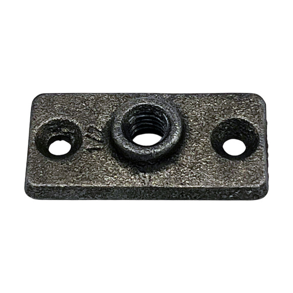 1/2″ Black 3-Hole Ceiling Plate