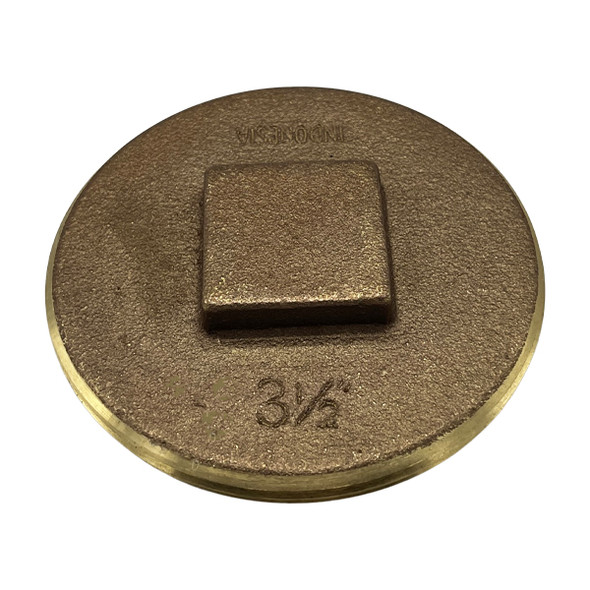 3 1/2″ Raised-Head Brass Plug