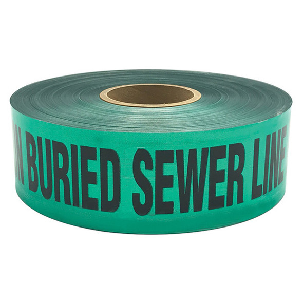 3″ X 1000′ Green Detectable Magnetic Tape