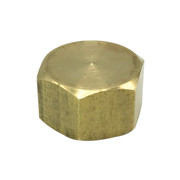 1/4″ #61 Brass Compression Cap (Lead-Free)