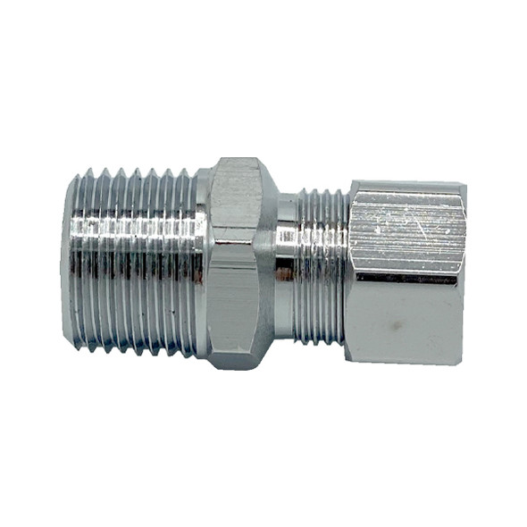 1/2″ Male Chrome Plated Flex Adapter (Lead-Free)