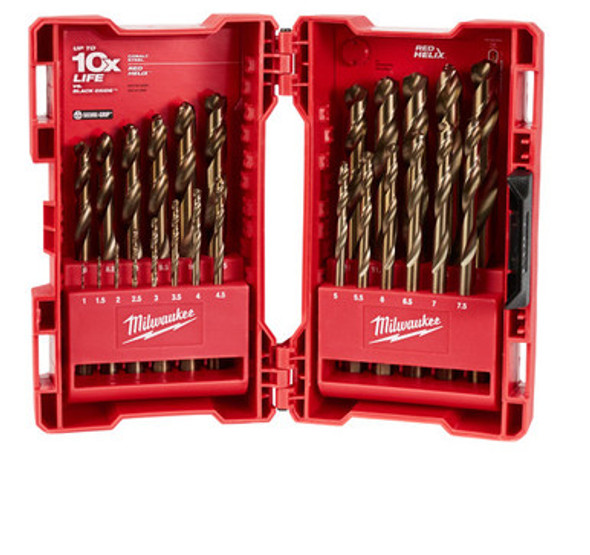 Milwaukee 48-89-2531 25-Piece Metric COBALT RED HELIX Kit