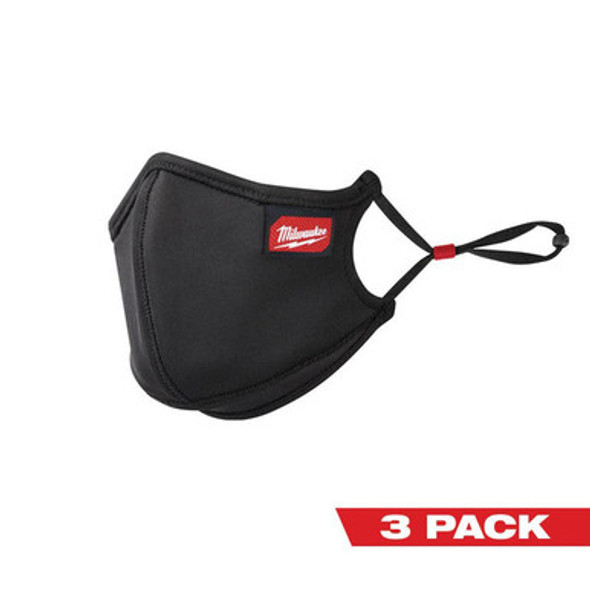 Milwaukee 48-73-4238 3pk 3-layer Performance Face Mask  L/XL