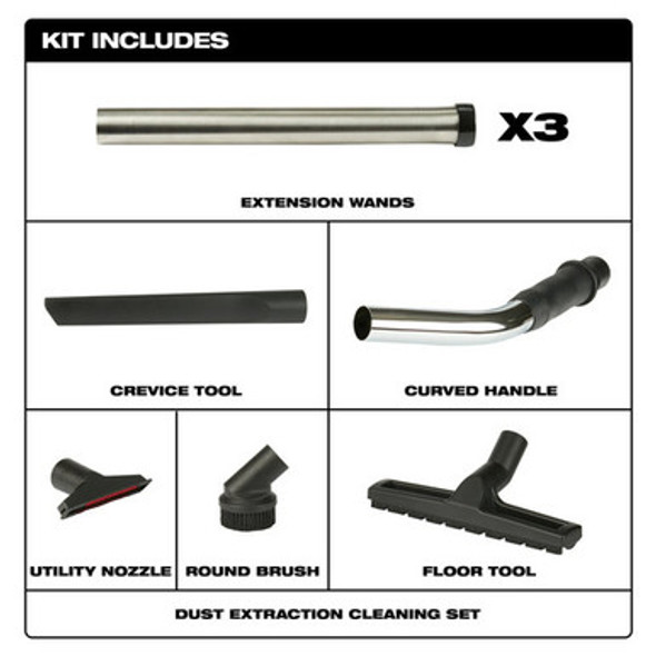 Milwaukee 49-90-1962 Dust Extraction Cleaning Set