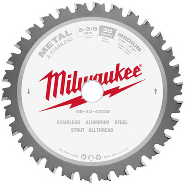 Milwaukee 48-40-4205 5-3/8" 30T METAL & STAINLESS CSB, 5/8"