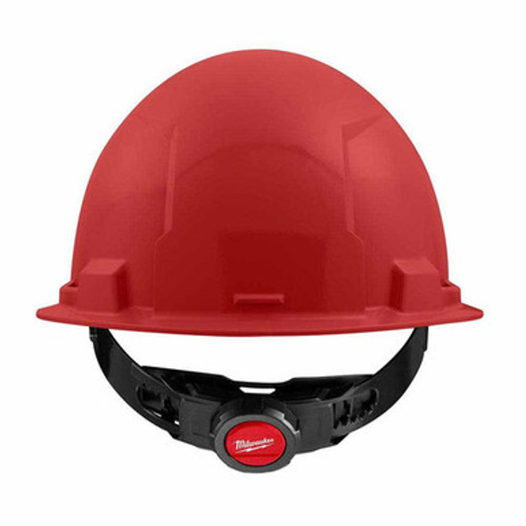 Milwaukee 48-73-1108 Red Front Brim Hard Hat with 4PT Ratcheting Suspension  Type 1 Class E