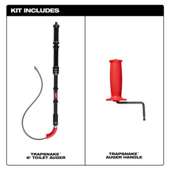 Milwaukee 49-16-3576 TRAPSNAKE 6' Toilet Auger