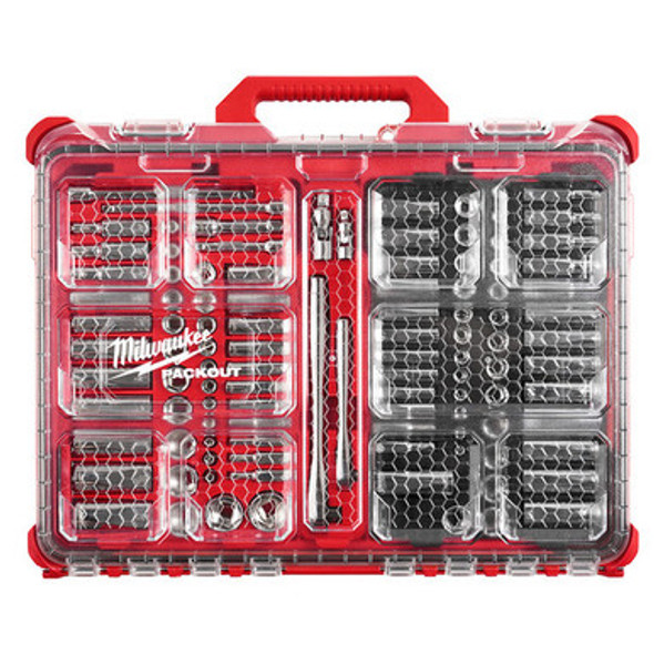 Milwaukee 48-22-9486 1/4" & 3/8" 106pc Ratchet and Socket Set in PACKOUT - SAE & Metric