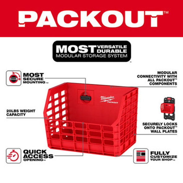 Milwaukee 48-22-8342 PACKOUT Compact Wall Basket