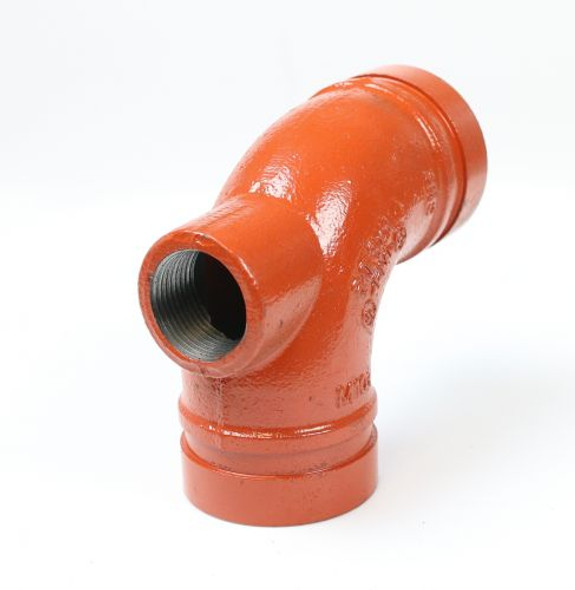 Grooved 90 Degree Drain Elbow