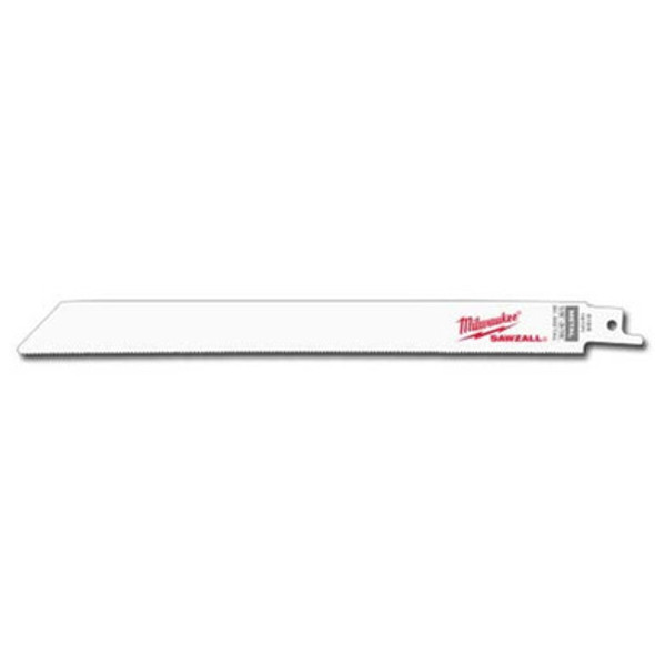 Milwaukee 48-01-6188 9" x 18TPI Bi-Metal Super Sawzall Blade 50-Pack