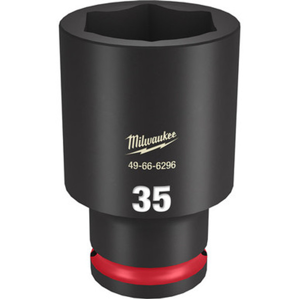 Milwaukee 49-66-6296 SHOCKWAVE Impact Duty 1/2"Drive 35MM Deep 6 Point Socket