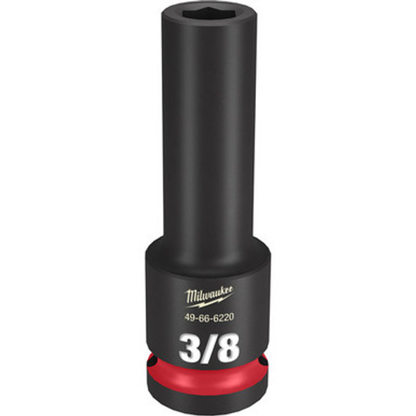 Milwaukee 49-66-6220 SHOCKWAVE Impact Duty 1/2"Drive 3/8" Deep 6 Point Socket