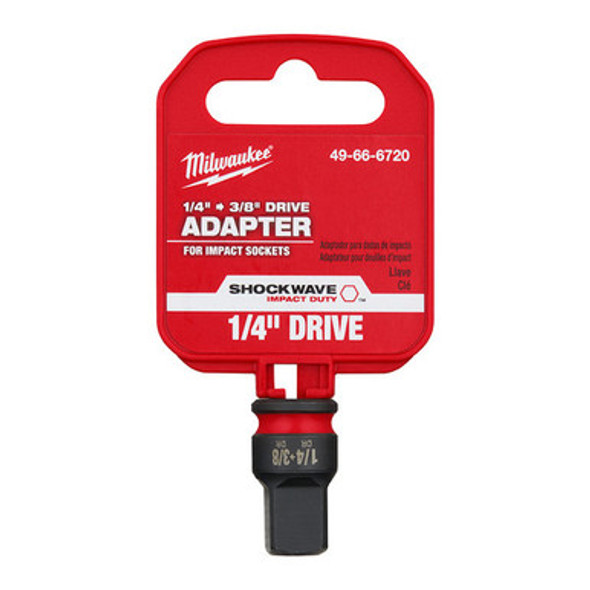 Milwaukee 49-66-6720 SHOCKWAVE Impact Duty 1/4" Drive to 3/8" Drive Adapter