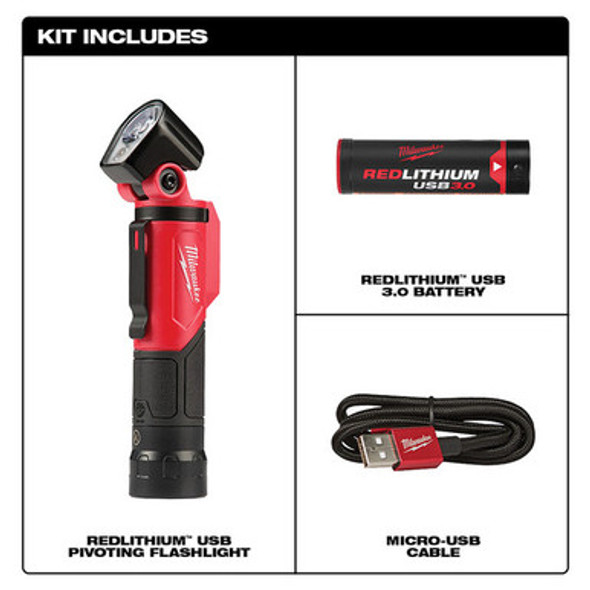 Milwaukee 2113-21 USB Rechargeable Pivoting Flashlight