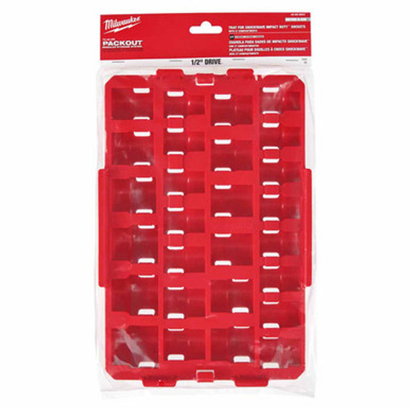 Milwaukee 49-66-6834 Shockwave Impact Duty Socket 1/2" Drive 27-Piece MM Tray Only