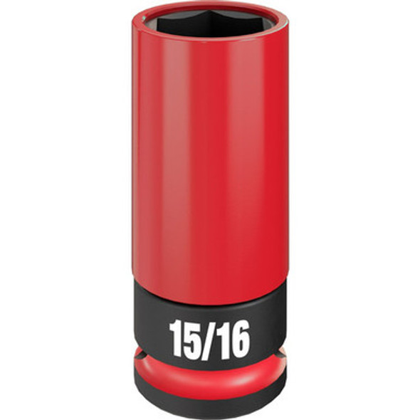 Milwaukee 49-66-7813 SHOCKWAVE Impact Duty 1/2 Drive 15/16" SAE Lug Nut Wheel Socket