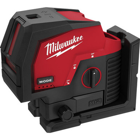 Milwaukee 3622-20 M12 Green Cross Line and Plumb Points Laser