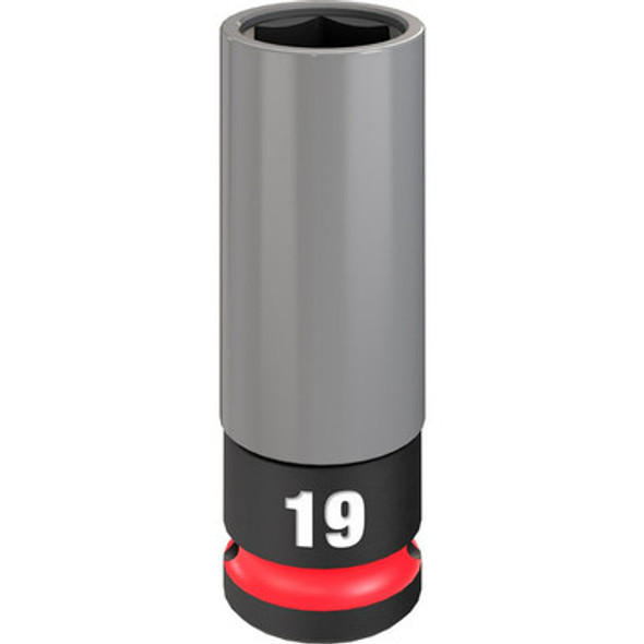 Milwaukee 49-66-7804 SHOCKWAVE Impact Duty 1/2 Drive 19MM Metric Lug Nut Wheel Socket