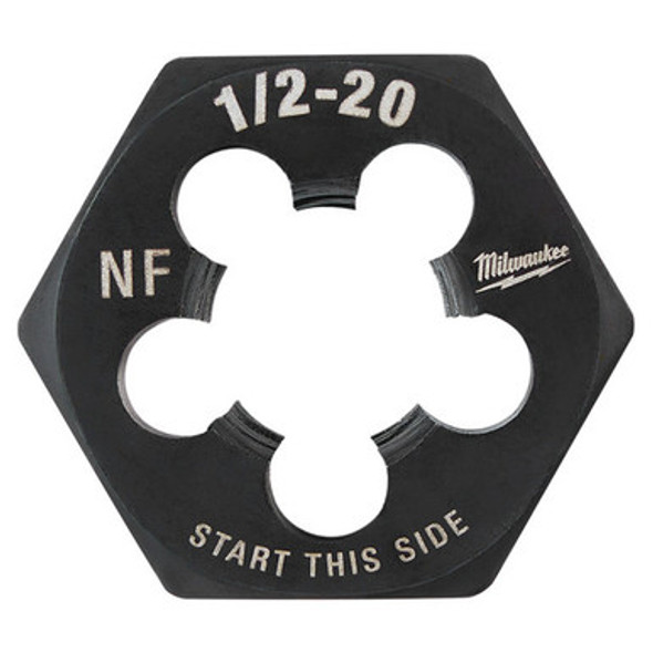 Milwaukee 49-57-5362 1/2"-20 NF 1-Inch Hex Threading Die