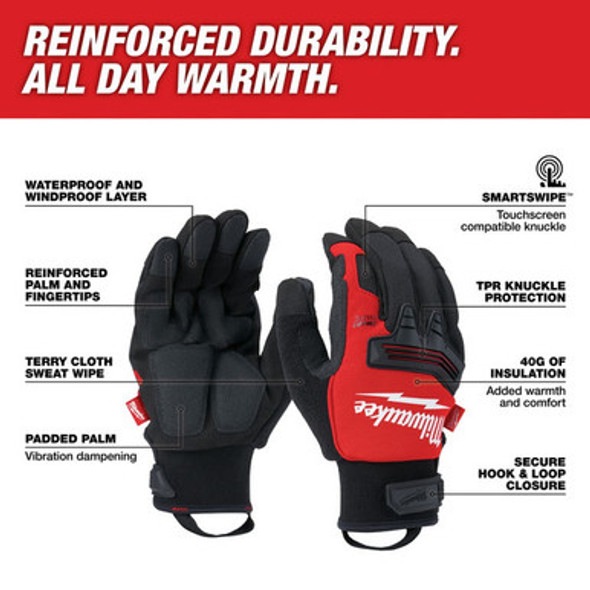 Milwaukee 48-73-0041 Winter Demolition Gloves  Medium
