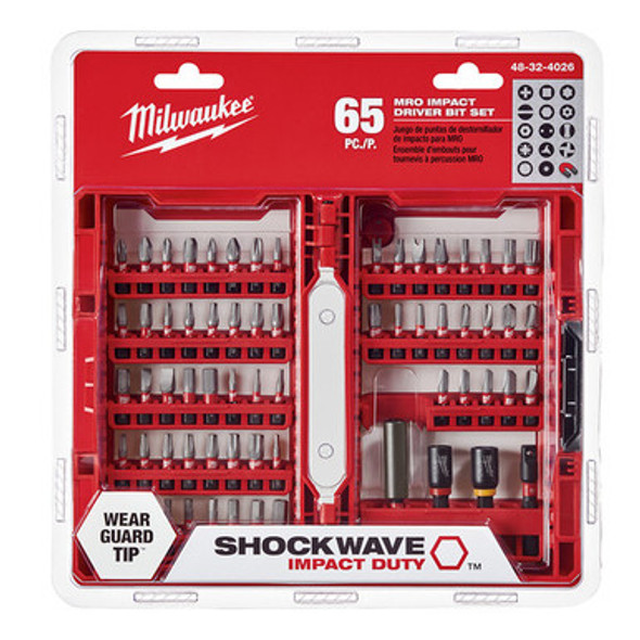 Milwaukee 48-32-4026 Shockwave MRO Impact Duty Driver Bit Set (65-Piece)