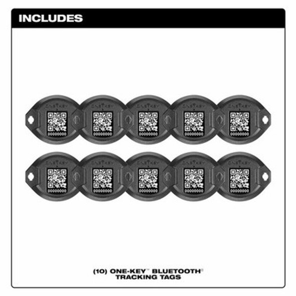 Milwaukee 48-21-2310 ONE-KEY(TM) Bluetooth Tracking Tag - 10 Pack