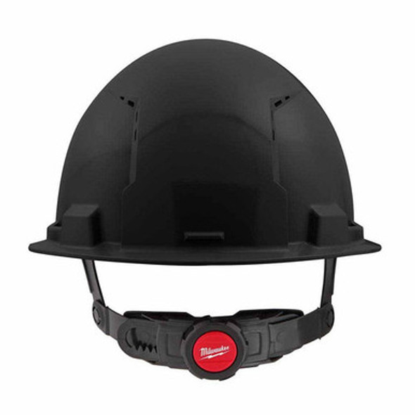 Milwaukee 48-73-1230 Black Front Brim Vented Hard Hat with 6PT Ratcheting Suspension  Type 1 Class C