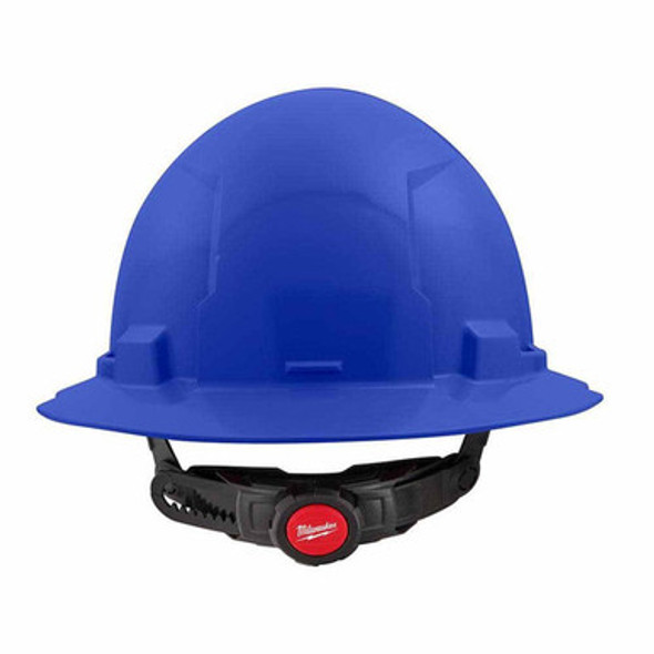 Milwaukee 48-73-1125 Blue Full Brim Hard Hat with 6PT Ratcheting Suspension  Type 1 Class E