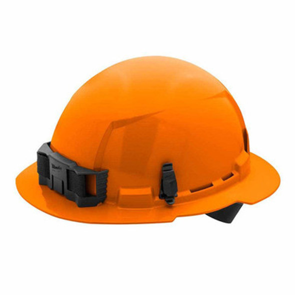 Milwaukee 48-73-1113 Orange Full Brim Hard Hat with 4PT Ratcheting Suspension  Type 1 Class E