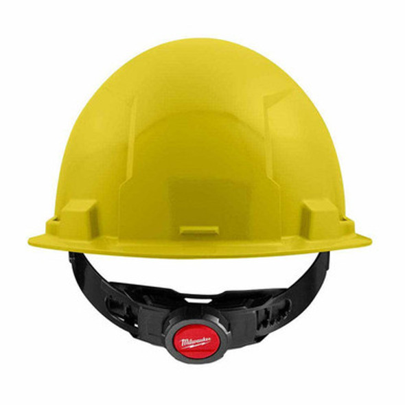 Milwaukee 48-73-1102 Yellow Front Brim Hard Hat with 4PT Ratcheting Suspension  Type 1 Class E