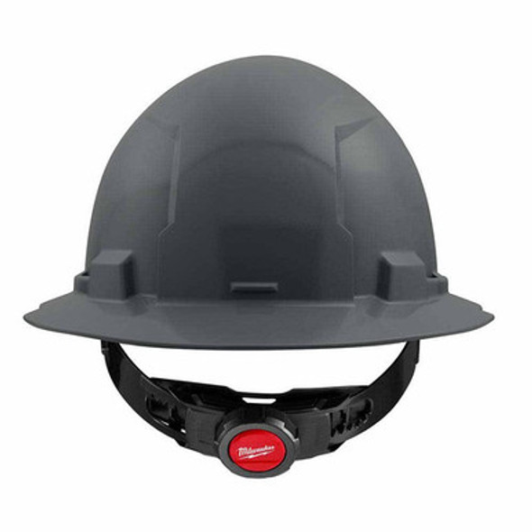 Milwaukee 48-73-1115 Gray Full Brim Hard Hat with 4PT Ratcheting Suspension  Type 1 Class E