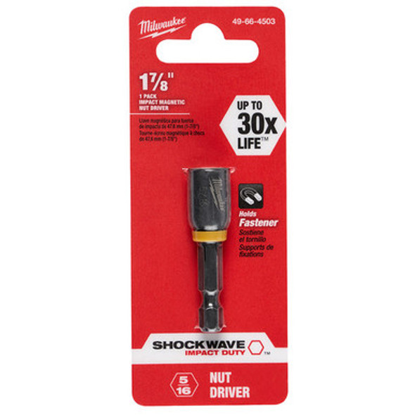 Milwaukee 49-66-4503 SHOCKWAVE 5/16 X 1-7/8 Impact Magnetic Nut Driver