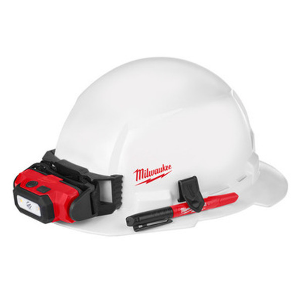 Milwaukee 48-73-1031 Full Brim Hard Hat with BOLT Accessories  Type 1 Class E (Small Logo)