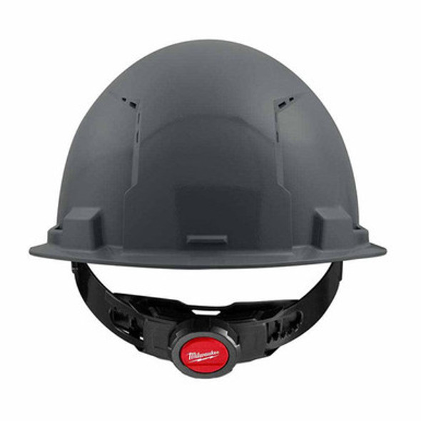 Milwaukee 48-73-1214 Gray Front Brim Vented Hard Hat with 4PT Ratcheting Suspension  Type 1 Class C