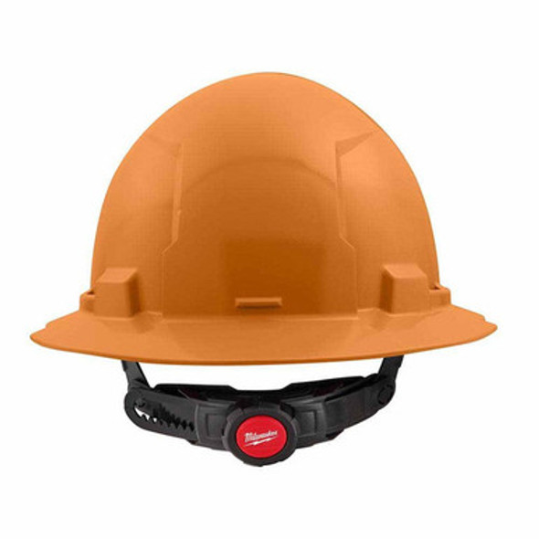 Milwaukee 48-73-1133 Orange Full Brim Hard Hat with 6PT Ratcheting Suspension  Type 1 Class E