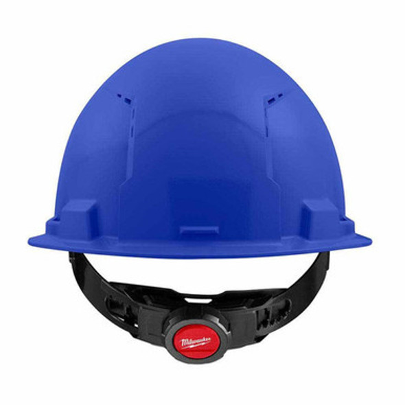 Milwaukee 48-73-1204 Blue Front Brim Vented Hard Hat with 4PT Ratcheting Suspension  Type 1 Class C
