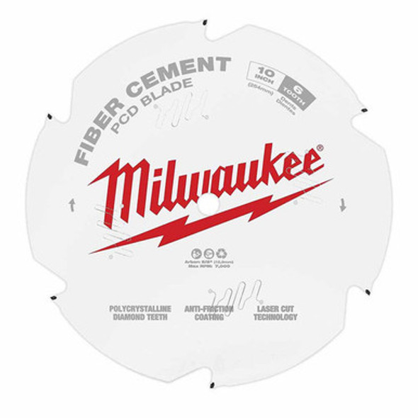 Milwaukee 48-40-7010 10" PCD/Fiber Cement Circular Saw Blade
