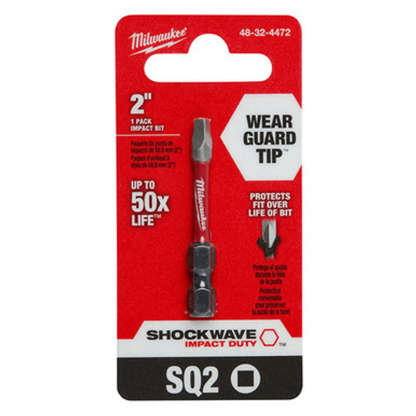 Milwaukee 48-32-4472 SHOCKWAVE 2" SQ2 Impact Bit