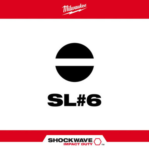 Milwaukee 48-32-4916 SHOCKWAVE 2" SL 1/8 Impact Bit