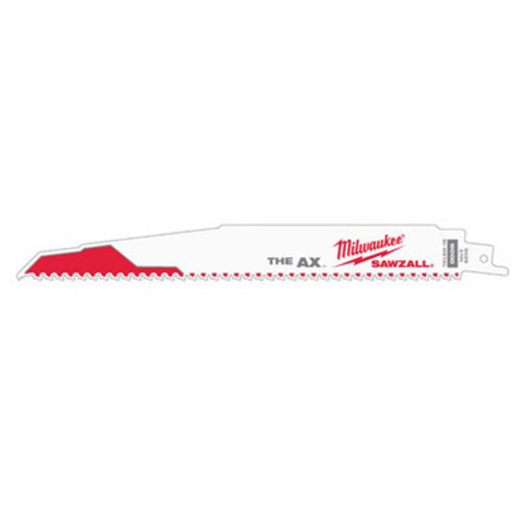 Milwaukee 48-00-5026 9" x 5 TPI Bi-Metal AX Super Sawzall Blade 5-Pack
