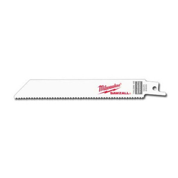 Milwaukee 48-01-6092 6" x 10TPI Bi-Metal Super Sawzall Blade (50 Pack)