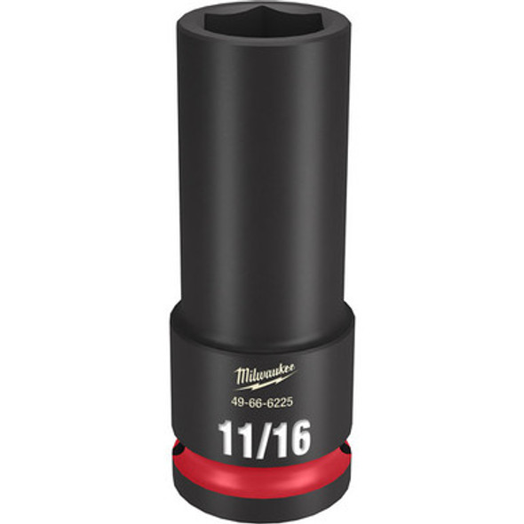 Milwaukee 49-66-6225 SHOCKWAVE Impact Duty 1/2"Drive 11/16" Deep 6 Point Socket