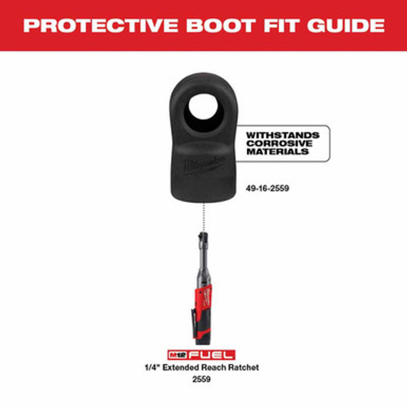 Milwaukee 49-16-2559 M12 FUEL 1/4" Extended Reach Ratchet Rubber Boot
