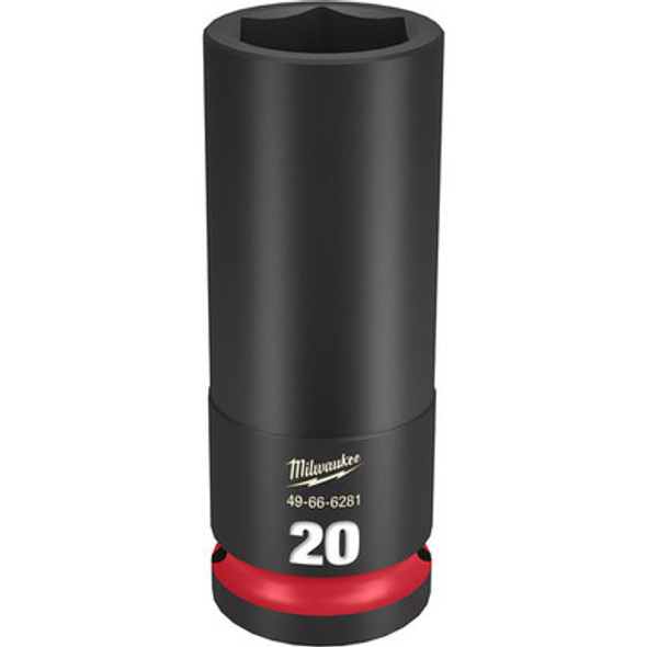 Milwaukee 49-66-6281 SHOCKWAVE Impact Duty 1/2"Drive 20MM Deep 6 Point Socket