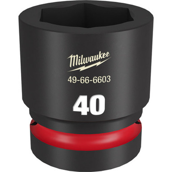Milwaukee 49-66-6603 SHOCKWAVE Impact Duty 1"Drive 40MM Standard 6 Point Socket