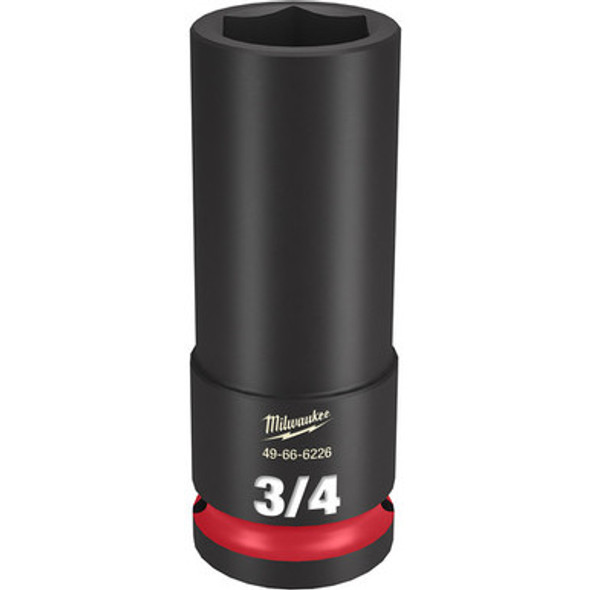 Milwaukee 49-66-6226 SHOCKWAVE Impact Duty 1/2"Drive 3/4" Deep 6 Point Socket