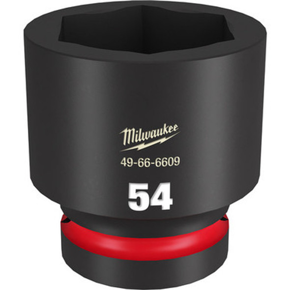 Milwaukee 49-66-6609 SHOCKWAVE Impact Duty 1"Drive 54MM Standard 6 Point Socket