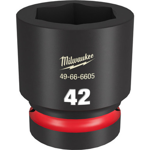Milwaukee 49-66-6605 SHOCKWAVE Impact Duty 1"Drive 42MM Standard 6 Point Socket